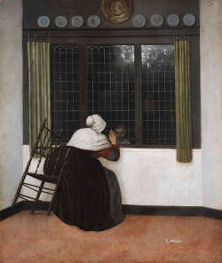 A Woman at a Window Waving at a Child, Jacobus Vrel