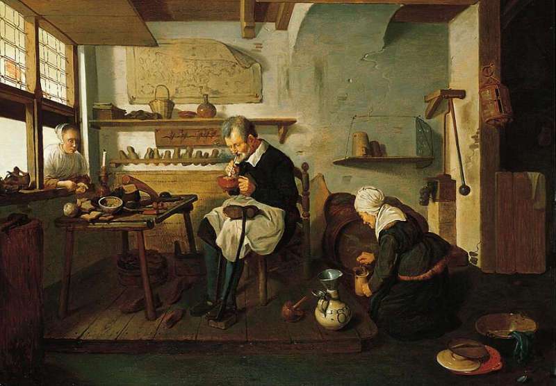 Quiringh Gerritsz. van Brekelenkam, Shoemaker's Shop