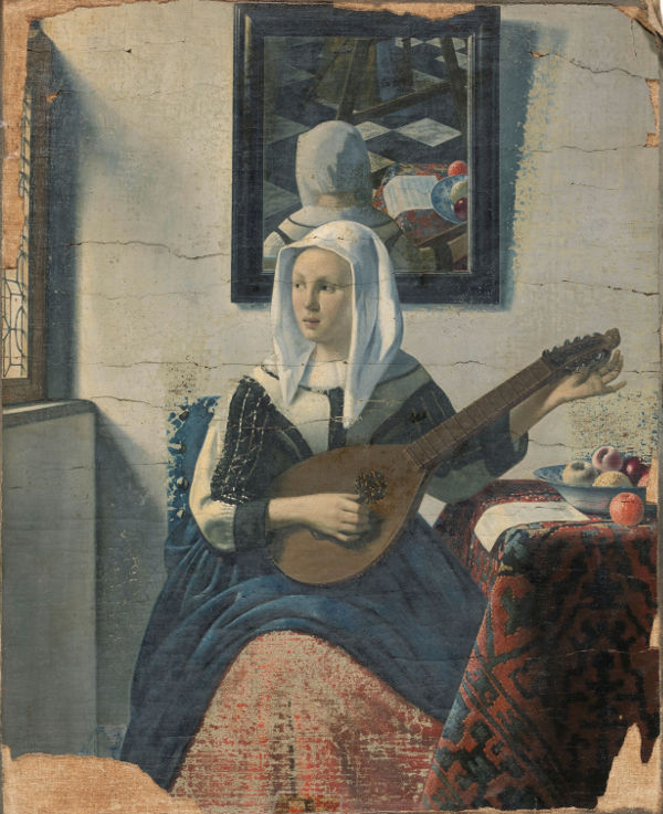 Woman Playing a Lute, Han van Meegeren