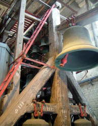 A bell from the carillon in the St. Rombouts tower