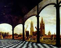 View of Delft, Daniël Vosmaer