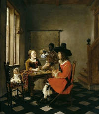 The Game of Cards, Hendrick van der Burch