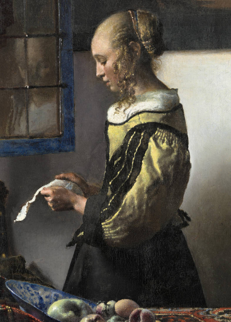 Girl Reading a Letter at an Open Window, Johannes Vermeer