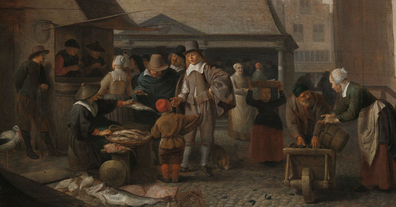 Fish Market, Hendrick Martensz. Sorgh