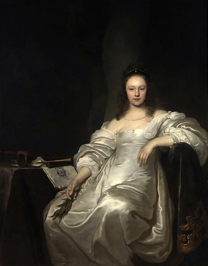 Portrait of a Lady as the Muse Euterpe, Jacob Adriaenz. Backer