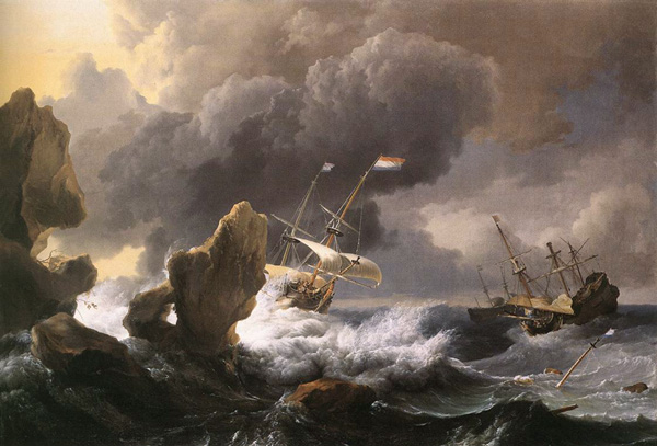 Small Dutch Vessels, Lodolf Bakhuysen