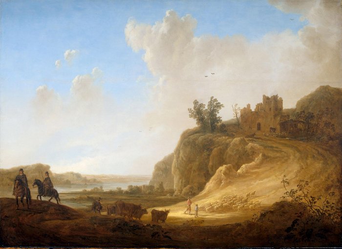 Aelbert Cuyp, Mountainous Landscape with Ruins