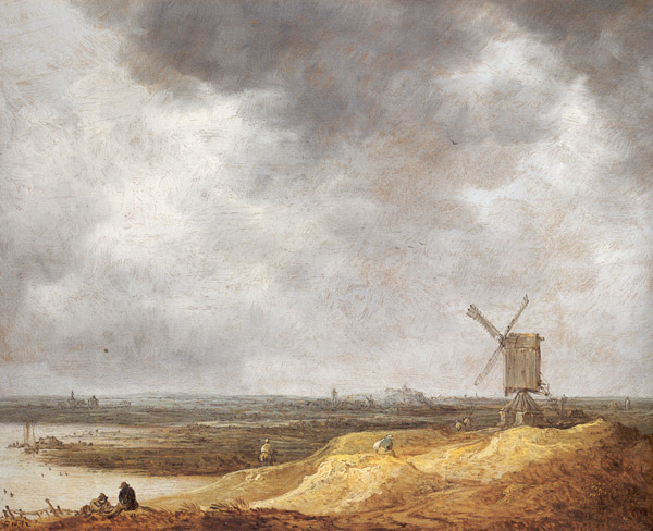 Windmill along a River,  Jan van Goyen