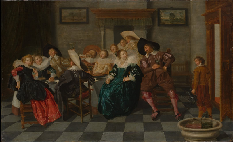 Dirck Hals, A Banquet