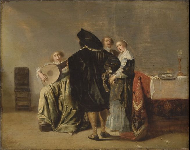 Pieter Codde. The Lute Player