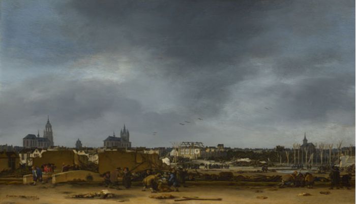 A View of Delft After the Explosion of 1654, Egbert van der Poel