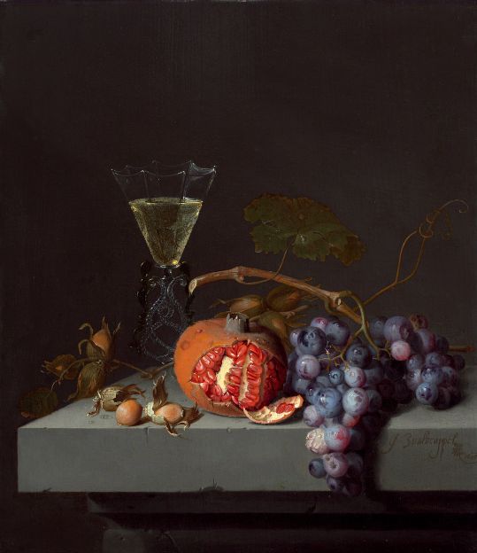 Jacob van Walscapelle, Still Life with Fruit