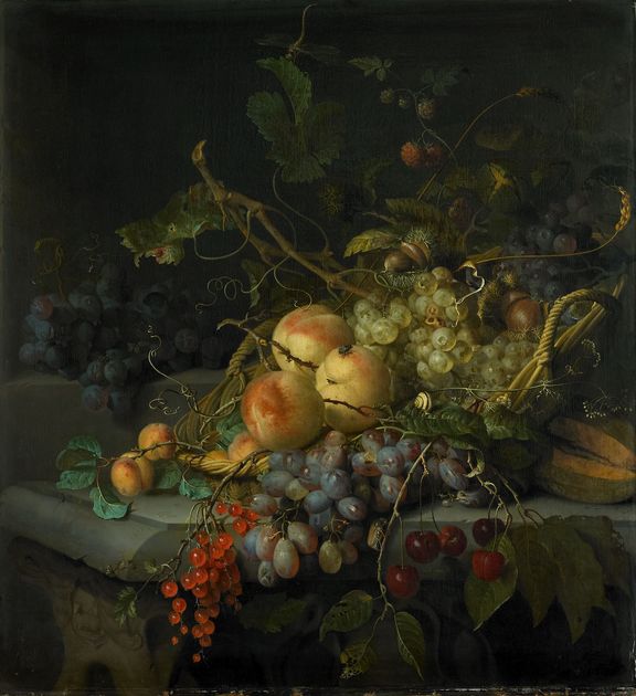 Jacob van Walscapelle, Still Life with Fruit