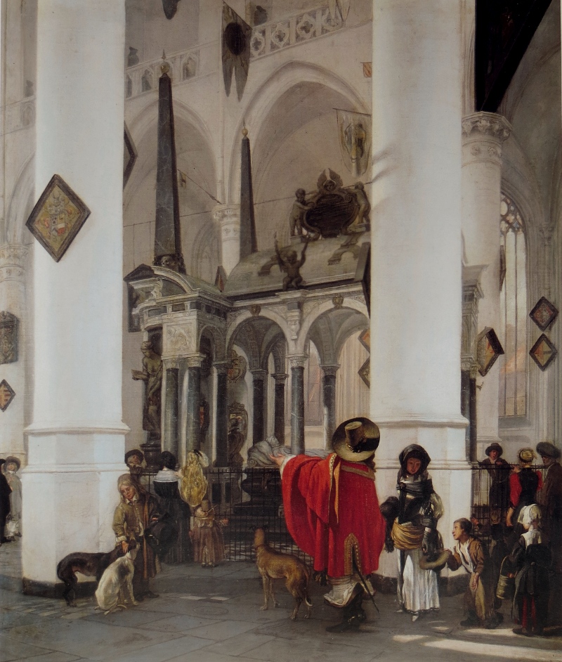 Emmanuel De Witte, Interior of the Nieuwe Kerk in Delft with the Tomb of William the Silent