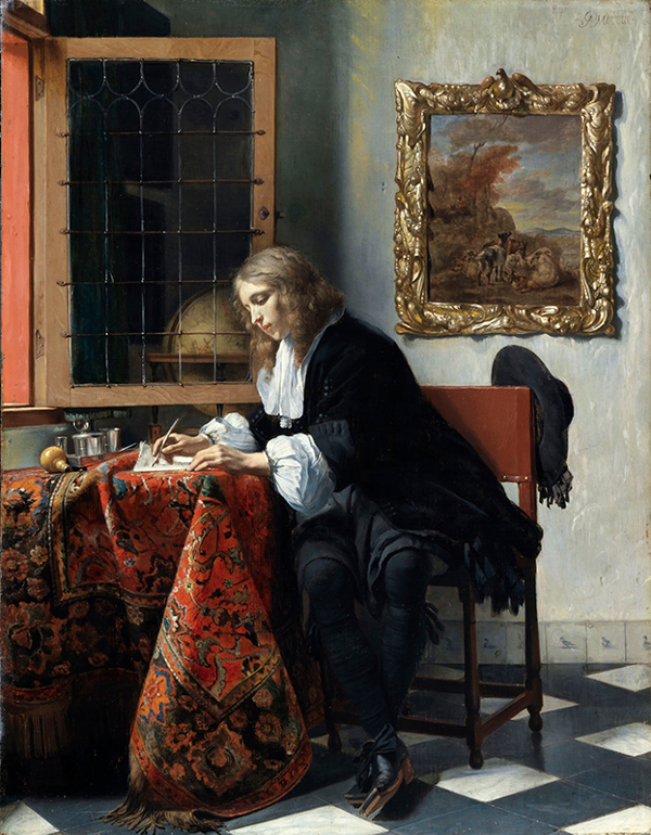 A Gentleman Writing a Letter, Gabrile Metsu