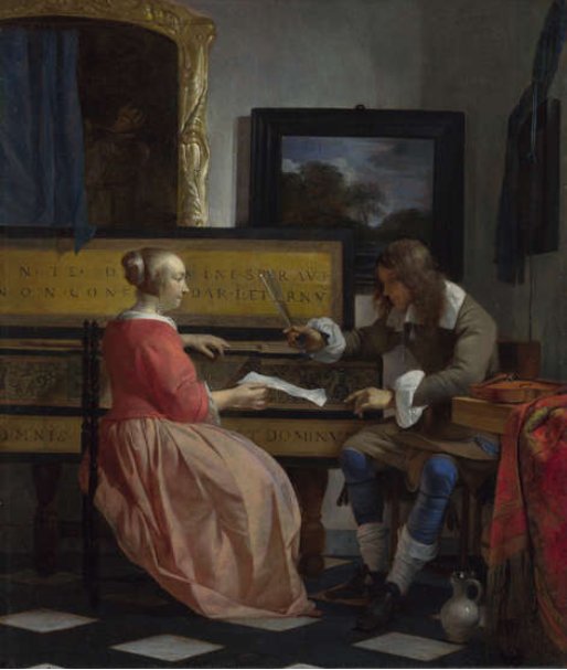 Man and Woman Sitting at the Virginal, Gabriel Metsu