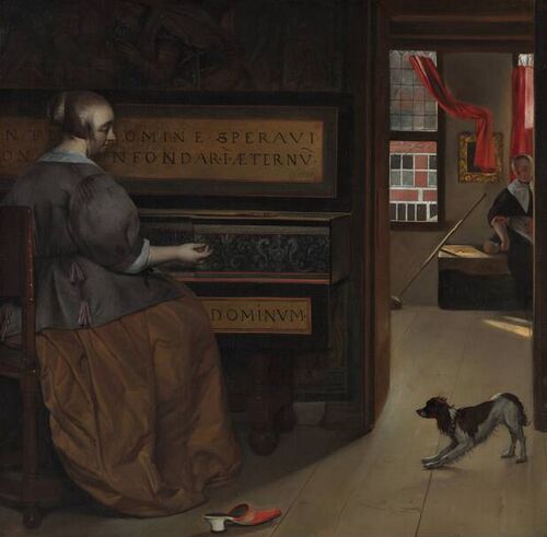 Lady at a Virginal, Gabriel Metsu