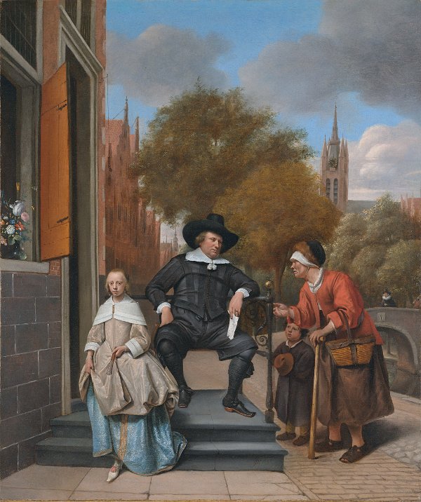 Jan Steen, A Burgher of Delft and his Daughter