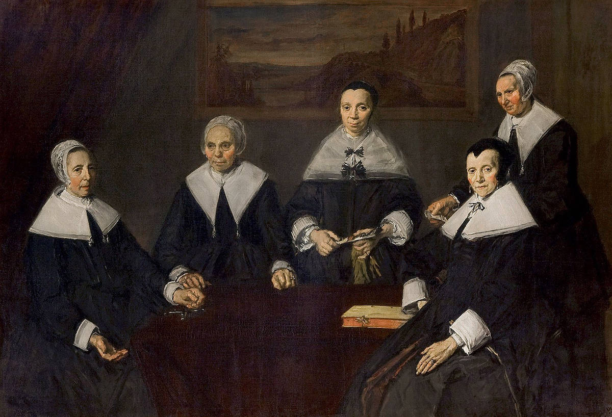 Portrait of The Regentesses of the Old Men's Almshouse Haarlem, Frans Hals