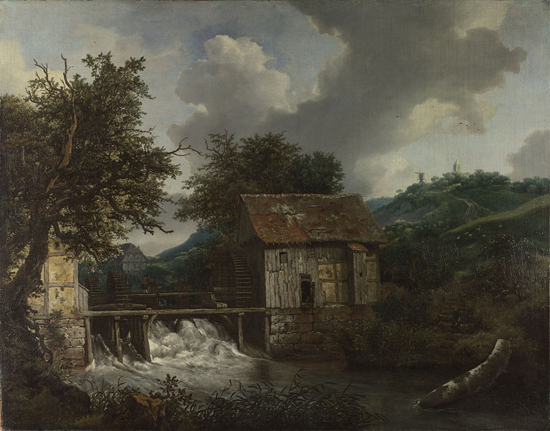 Two Watermills and an Open Sluice at Singraven, Jacob van Ruisdael