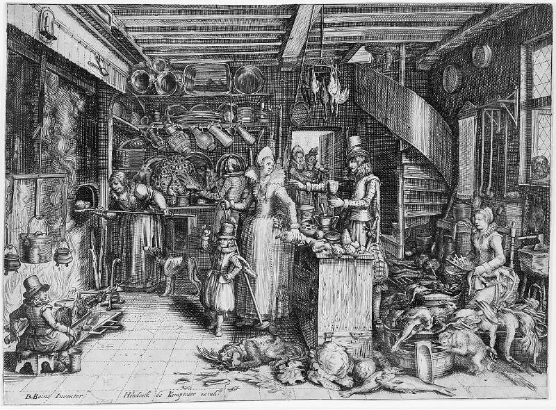 Kitchen Interior, After David Vinckboons