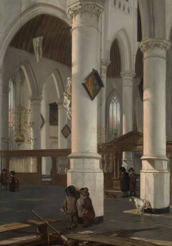 Interior of the Oude Kerk, Delft, Emanuel de Witte