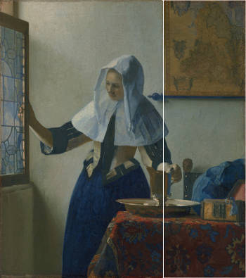 Young Woman with a Water Pitcher, Johannes Vermeer