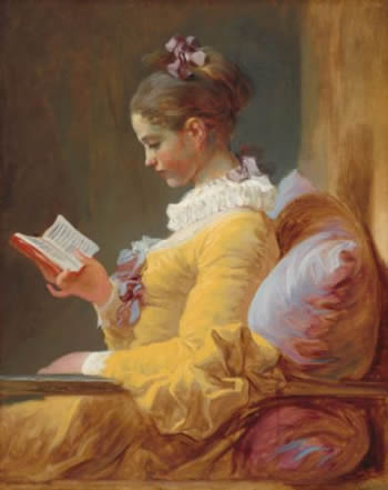 Young Girl Reading, Jean Onoré Fragonard