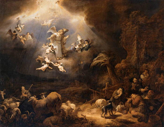 Angels Announcing the Birth of Christ to the Shepherds, Govert Flinck (1615–1660)