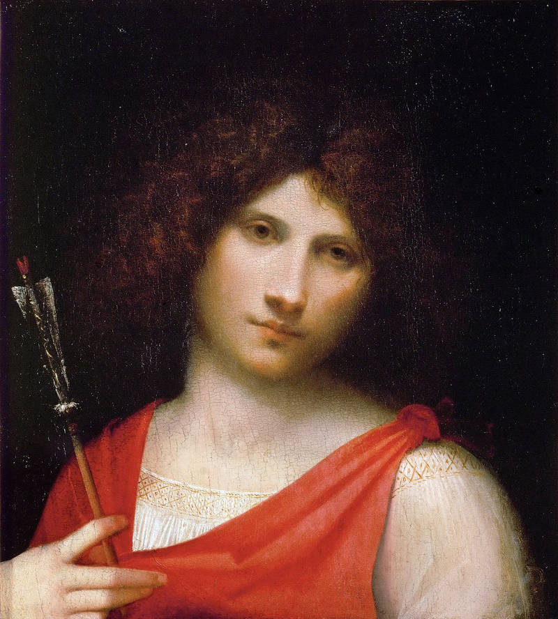 Young Man with Arrow, Attributed to Giorgione