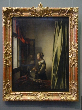 Vermeer's Paintings in their Frames: Girl Reading a Letter at an Open ...