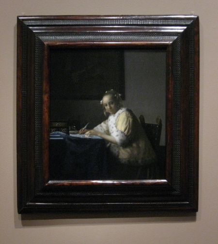 Al Lady Writing by Johannes Vermeer